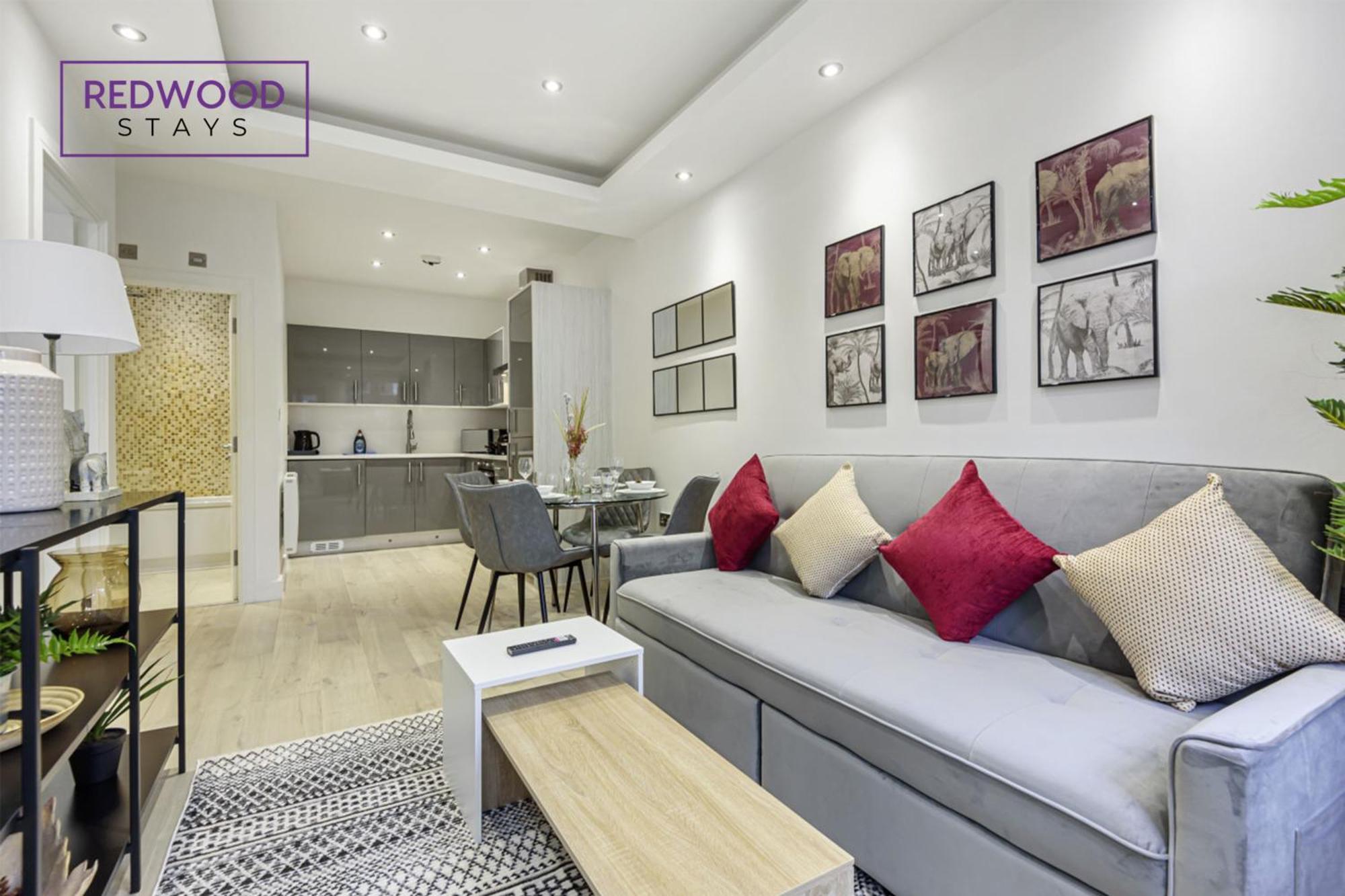 Apartment Redwood Stays: Corporate Town Center With Free Parking Aldershot